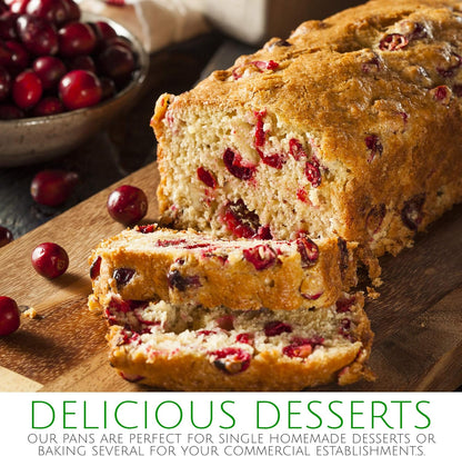 PLASTICPRO [1 Lb 10 Pack Disposable Loaf Pans Aluminum Tin Foil Meal Prep Bakeware - Cookware Perfect for Baking Cakes, Bread, Meatloaf, Lasagna 1 Pound 6'' X 3.75'' X 2''