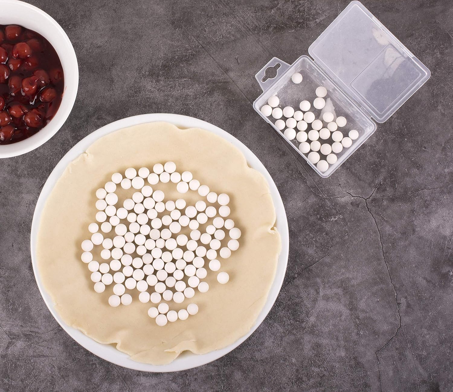 Mrs. Anderson's Baking Pie Weights | Natural Ceramic Stoneware Beads for Blind Baking | Heat-Safe, Food-Safe, Easy to Use | Prevents Shrinking, Puffing, Bubbling | Individual Weighted Balls