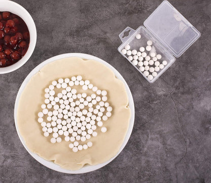 Mrs. Anderson's Baking Pie Weights | Natural Ceramic Stoneware Beads for Blind Baking | Heat-Safe, Food-Safe, Easy to Use | Prevents Shrinking, Puffing, Bubbling | Individual Weighted Balls