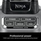 Ninja BL610 Professional 72 Oz Countertop 1000-Watt Base i Total Crushing Technology do koktajli, lodu i mrożonych owoców, czarny, blender + dzbanek