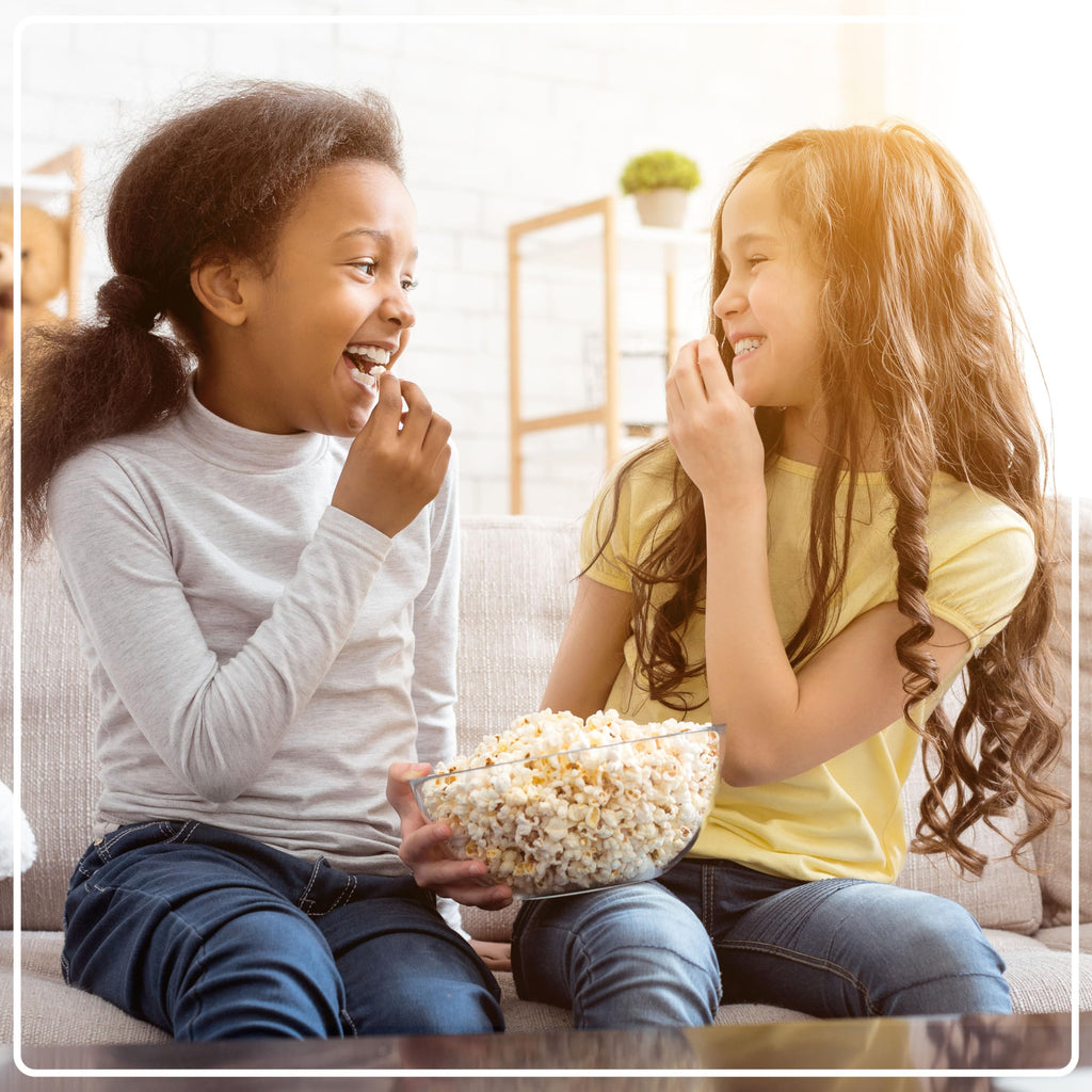 Nostalgia Hot-Air Elektryczna Maszyna Do Popcornu, 8 Kubków, Zdrowy Popcorn Bez Oleju z Miarką, Retro Czerwony