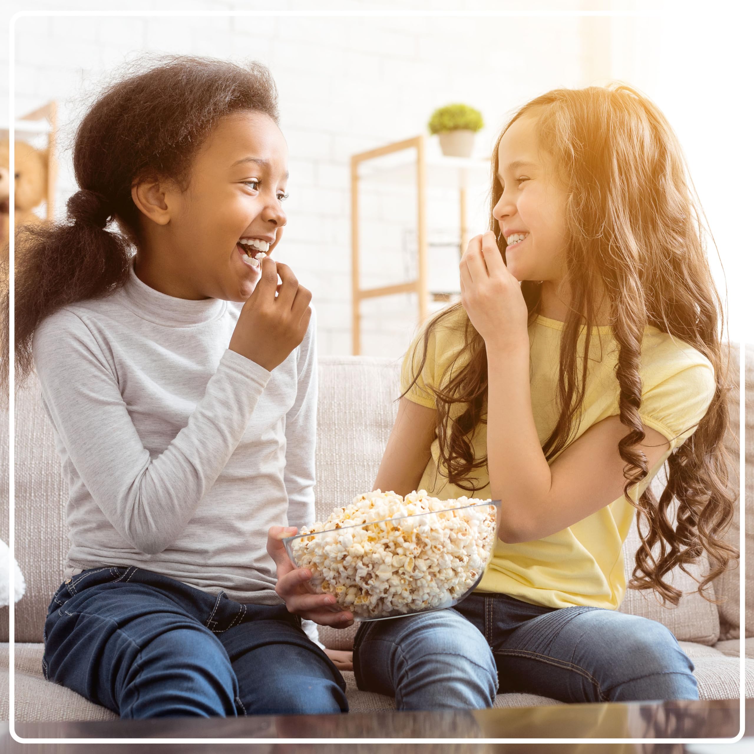 Nostalgia Hot-Air Elektryczna Maszyna Do Popcornu, 8 Kubków, Zdrowy Popcorn Bez Oleju z Miarką, Retro Czerwony