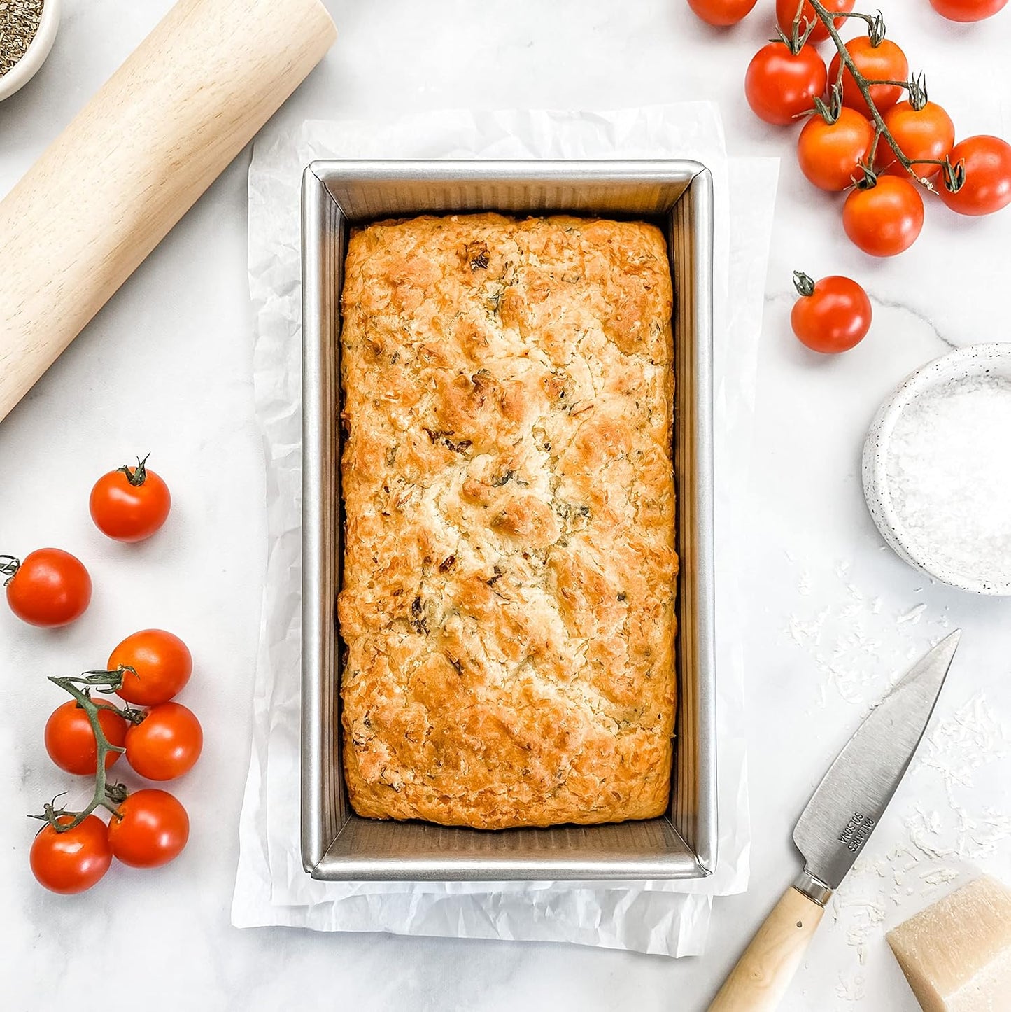 USA Pan 1145LF Bakeware Aluminized Steel 1.25 Lb Loaf Pan, Medium, Silver