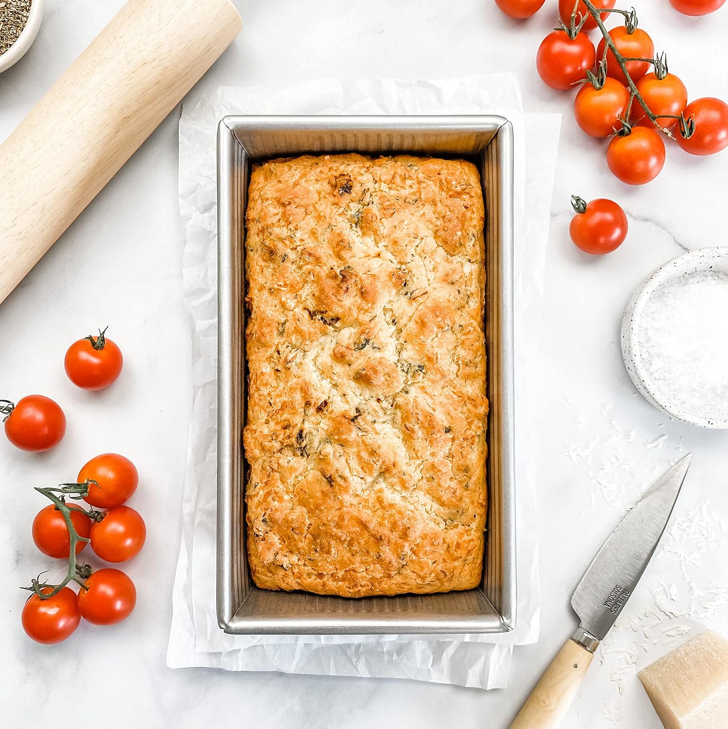 USA Pan 1145LF Bakeware Aluminized Steel 1.25 Lb Loaf Pan, Medium, Silver