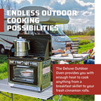 Піч Camp Chef для кемпінгу - Піч для кемпінгу та приготування їжі на свіжому повітрі - Внутрішні розміри 28 см Д x 40 см Ш x 23 см В