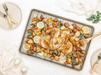 USA Pan Bakeware Half Sheet Baking Pan and Bakeable Nonstick and Cooling Rack Set, Metal