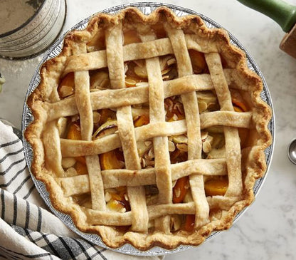 9" Aluminum Foil Pie Tins (25 Pack), Disposable Aluminum Pie Pans, Foil Pans for Baking, Cooking, Freezer Safe, Round Foil Pans, Foil Plates Perfect for Quiche, Tarts, Pies, & Takeout Spare Essentials