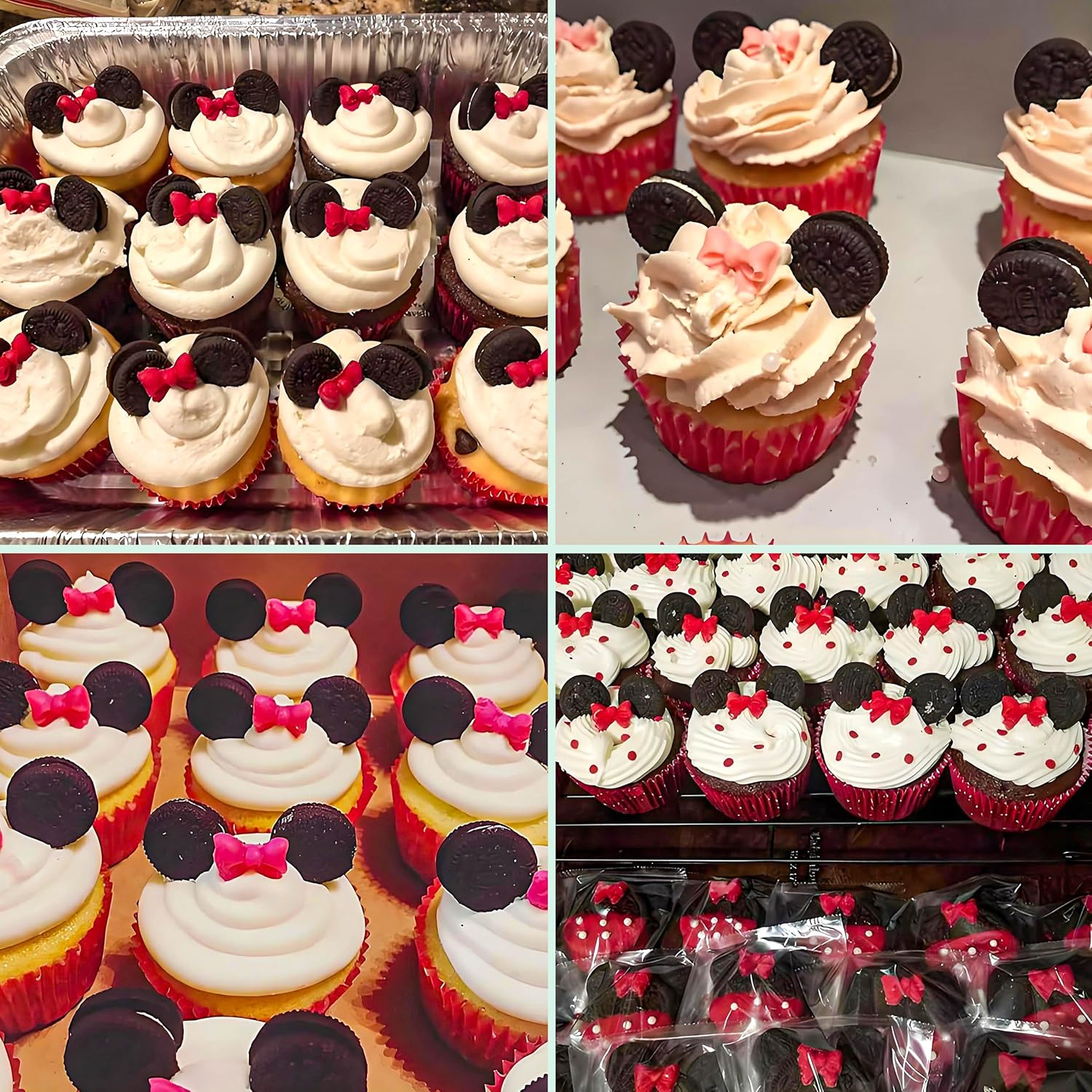 YunKo W0770 8 Mini Bows Silicone Fondant Molds Chocolate Sugar Candy Cake Pop Bow Craft Molds DIY Cake Decorating