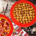 2 Pack Adjustable Silicone Pie Crust Shield Pie BPA-free Protectors Adjustable Bake Crust Protector Pie Crust Protector Cover Kitchen Tool for Baking Pie Pizza, Fit 8-11.5 Inch Pies(Red)
