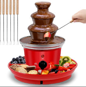 Self-contained Fruit Plate Three-layer Chocolate Fountain Driving Machine Melted Chocolate