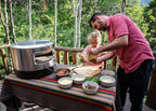 Піч для піци Solo Stove Pi Prime Outdoor - Газова піч для піци на пропані - Портативна піч для піци з поверхнею для приготування з кордієритового каменю - Напівкупольна конструкція - Широкий отвір - Нержавіюча сталь