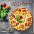 PressPerfect Silicone Pie Weight - Patented Blind Baking Insert for TartArt 9 Inch Tart Pan - Alternative to Ceramic Pie Weights for Baking Crust - No Puff Ups or Cracked Crusts