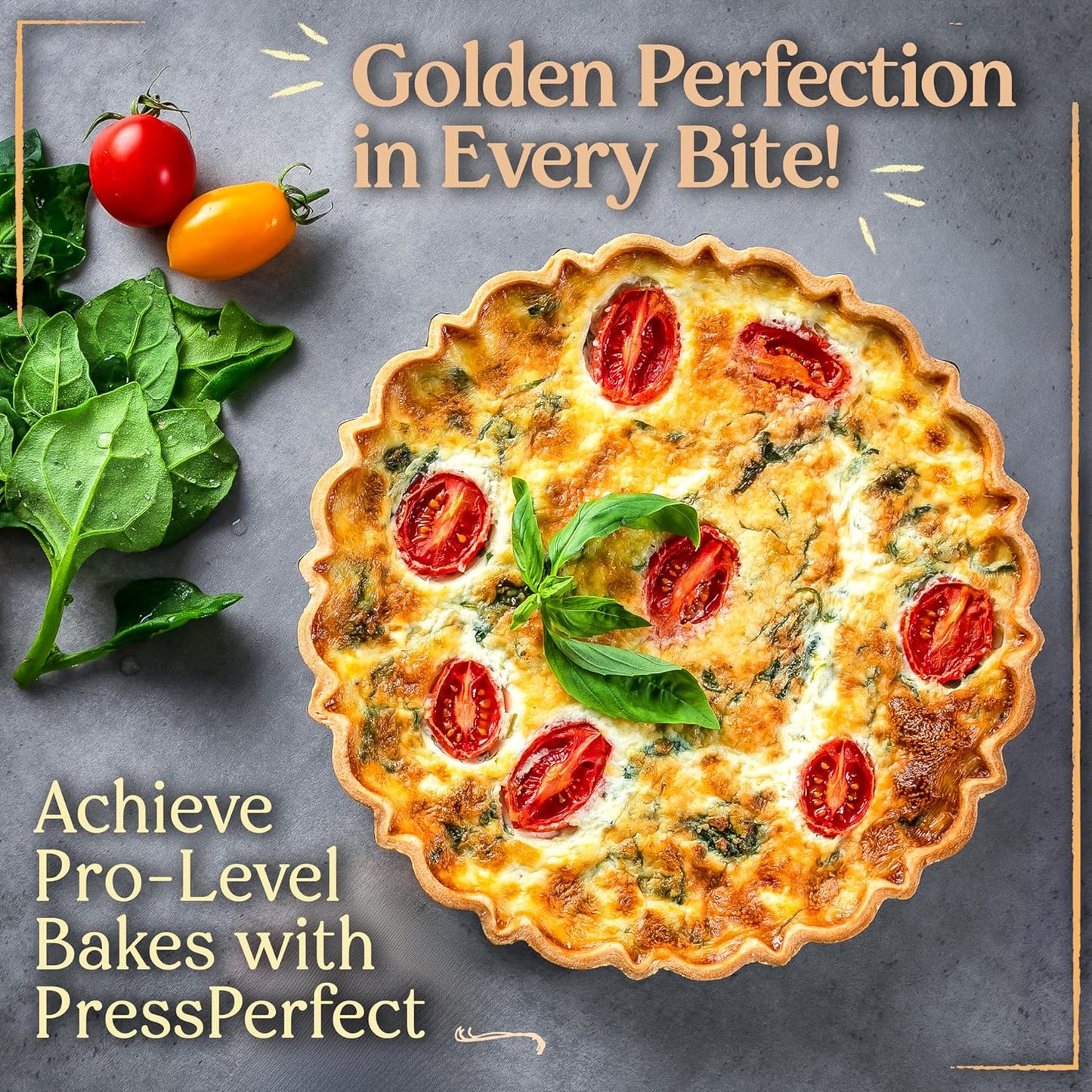 PressPerfect Silicone Pie Weight - Patented Blind Baking Insert for TartArt 9 Inch Tart Pan - Alternative to Ceramic Pie Weights for Baking Crust - No Puff Ups or Cracked Crusts