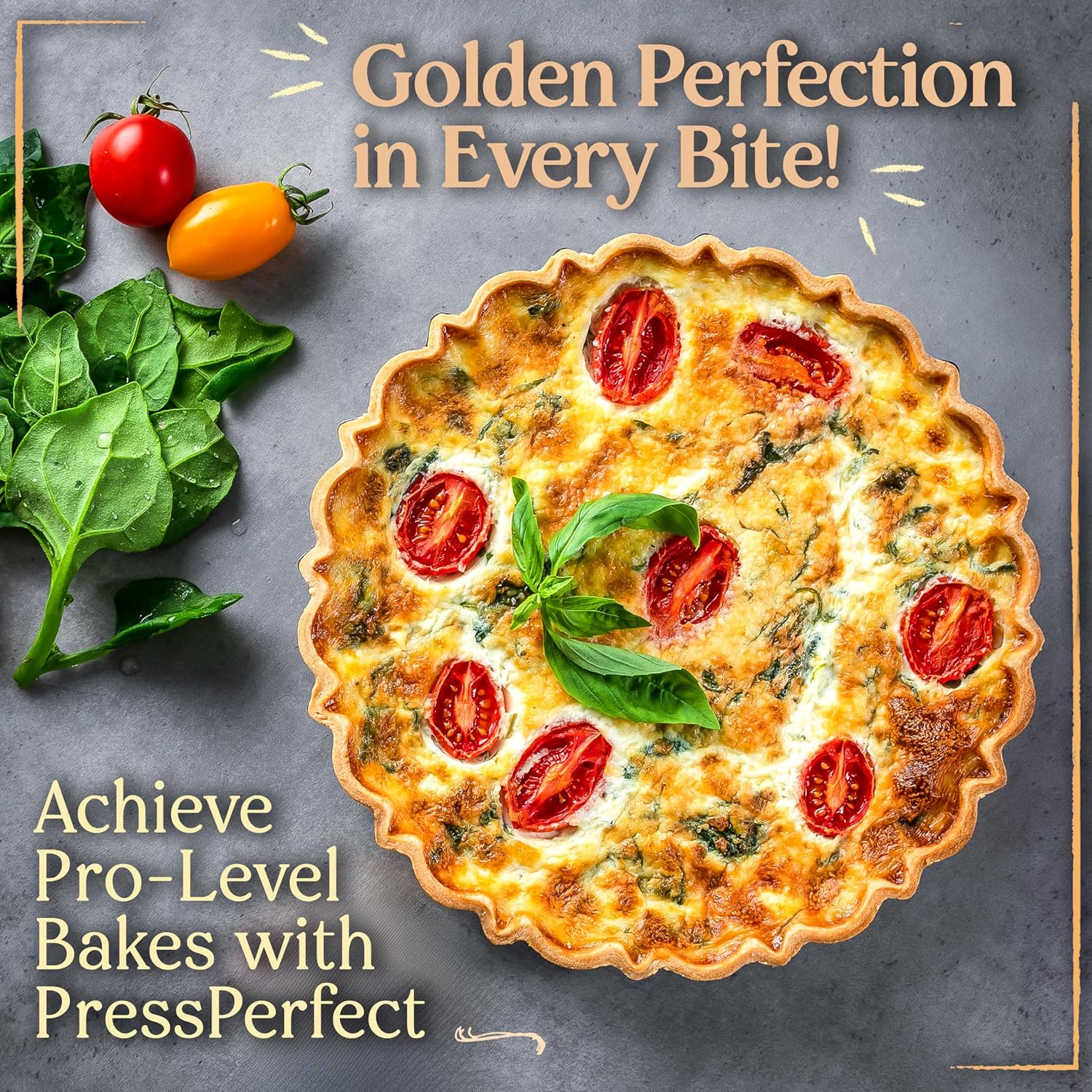 PressPerfect Silicone Pie Weight - Patented Blind Baking Insert for TartArt 9 Inch Tart Pan - Alternative to Ceramic Pie Weights for Baking Crust - No Puff Ups or Cracked Crusts