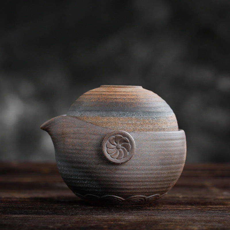 A Cup And A Pot Japanese Stoneware Outdoor Portable Travel Tea Set - Walfos® Kitchenware