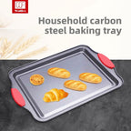 Baking Bread Cake Baking Tray Household Steak Double-sided Kitchen Non Stick Barbecue Oven Square Carbon Steel Mold Baking Tool - Walfos® Kitchenware