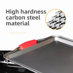 Baking Bread Cake Baking Tray Household Steak Double-sided Kitchen Non Stick Barbecue Oven Square Carbon Steel Mold Baking Tool - Walfos® Kitchenware