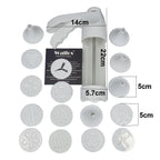 Baking Pastry Tools Cookie Mold Press Gun 12 Flower Shape + 6 Pastry Tips Biscuit Cookie Cutter DIY Cake Cookie Making Machine - Walfos® Kitchenware