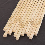 Bamboo Chopsticks Carved Carbonized Chopsticks Set Hotel Household Unpainted Bamboo Chopsticks - Walfos® Kitchenware