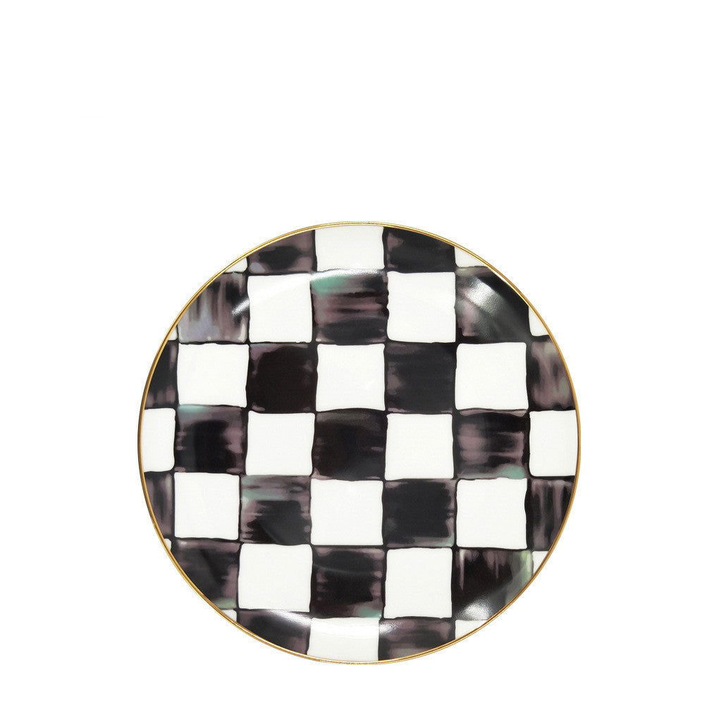 Black And White Checkerboard Bone China Tableware - Walfos® Kitchenware