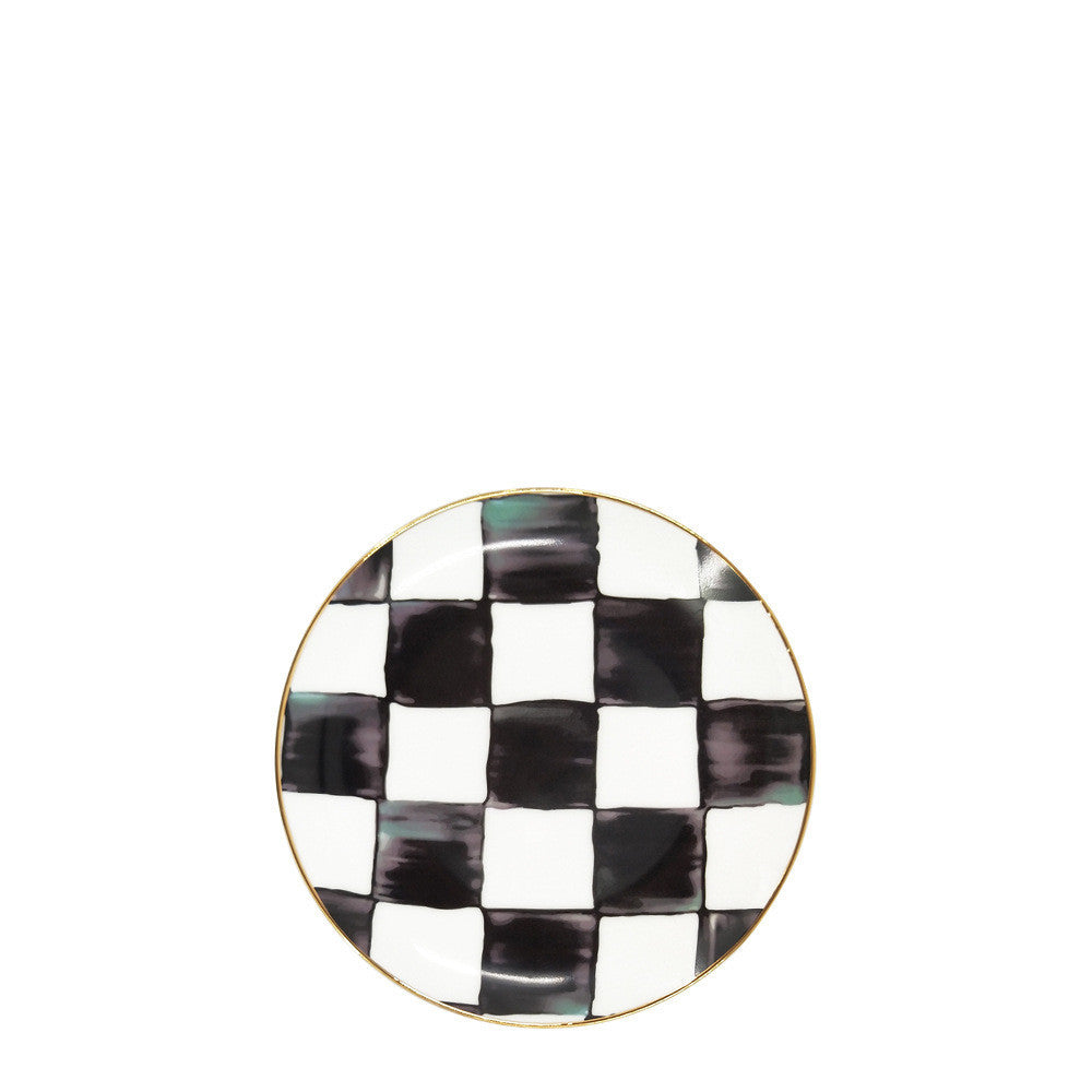 Black And White Checkerboard Bone China Tableware - Walfos® Kitchenware