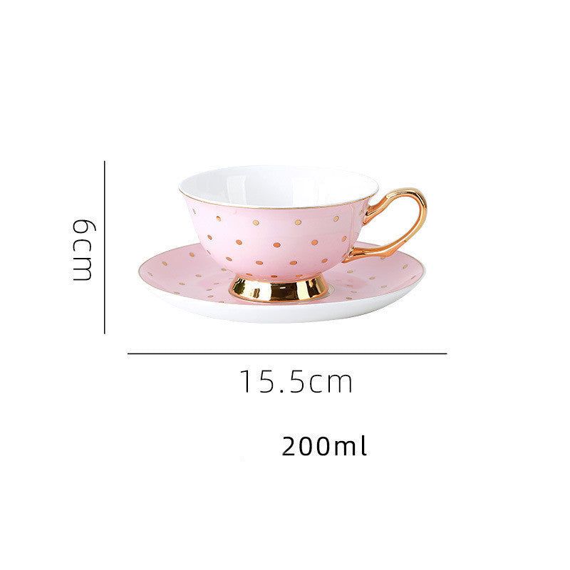Bone China Coffee Cup Afternoon Tea Red Tea Cup Saucer Glass Water Stove Base - Walfos® Kitchenware