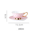 Bone China Coffee Cup Afternoon Tea Red Tea Cup Saucer Glass Water Stove Base - Walfos® Kitchenware