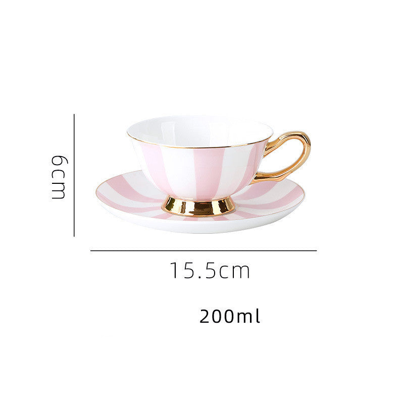 Bone China Coffee Cup Afternoon Tea Red Tea Cup Saucer Glass Water Stove Base - Walfos® Kitchenware