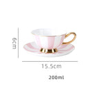 Bone China Coffee Cup Afternoon Tea Red Tea Cup Saucer Glass Water Stove Base - Walfos® Kitchenware