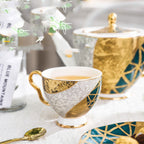 Bone China Coffee Cup and Saucer Set - Walfos® Kitchenware