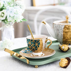 Bone China Coffee Cup and Saucer Set - Walfos® Kitchenware