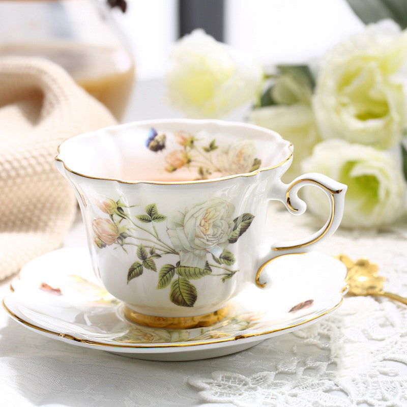 Bone China Fancy Cup Set - Walfos® Kitchenware