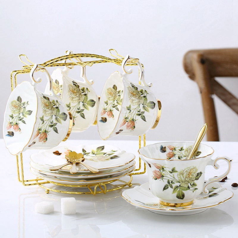 Bone China Fancy Cup Set - Walfos® Kitchenware
