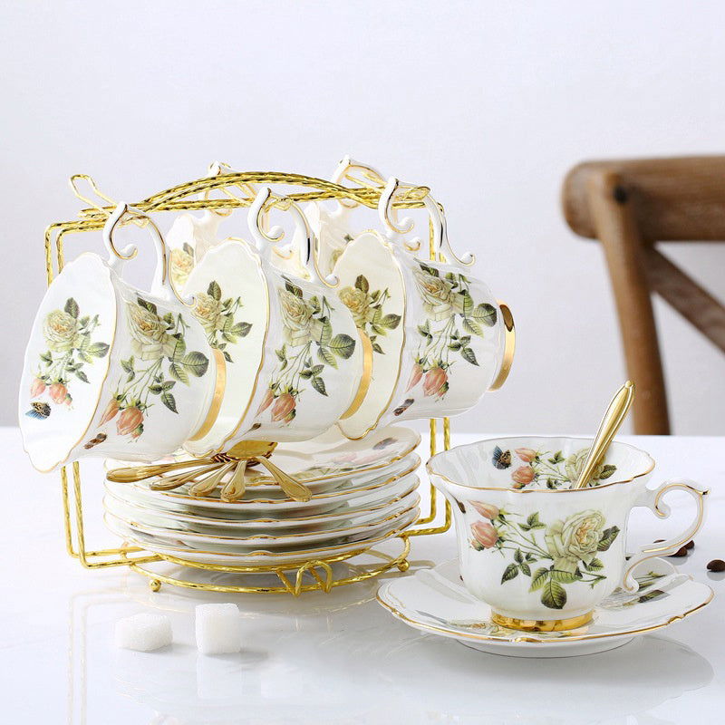 Bone China Fancy Cup Set - Walfos® Kitchenware