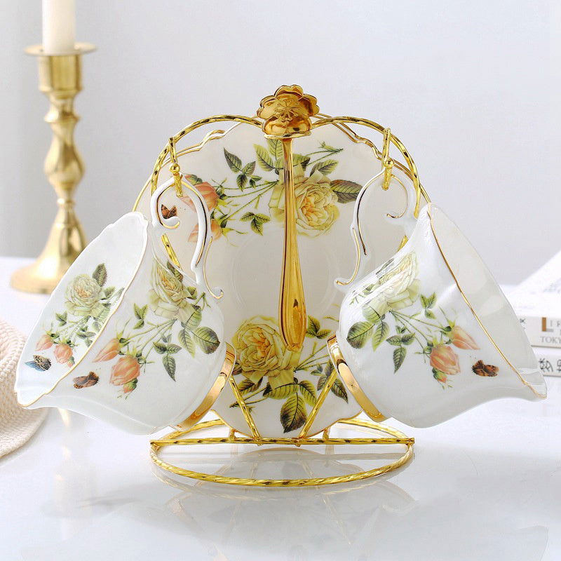 Bone China Fancy Cup Set - Walfos® Kitchenware