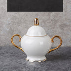 Bone China Gold-painted Coffee Cup And Saucer Afternoon Tea Tea Set - Walfos® Kitchenware