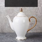 Bone China Gold-painted Coffee Cup And Saucer Afternoon Tea Tea Set - Walfos® Kitchenware