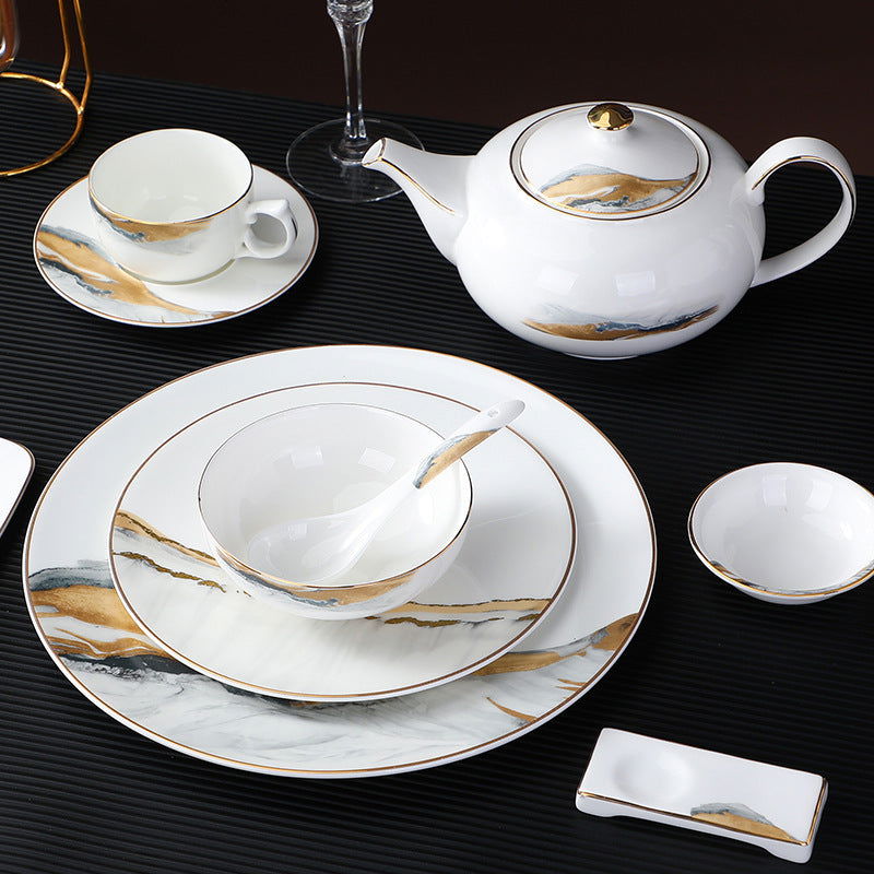 Bone China Hotel Tableware Set Chinese Style - Walfos® Kitchenware