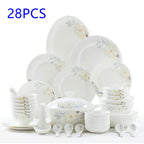 Bone China Tableware Set Bowl And Plate European Style Bowl And Dish Set - Walfos® Kitchenware