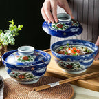 Bowl With Lid 6-inch Japanese Miso Soup Bowl Cover - Walfos® Kitchenware