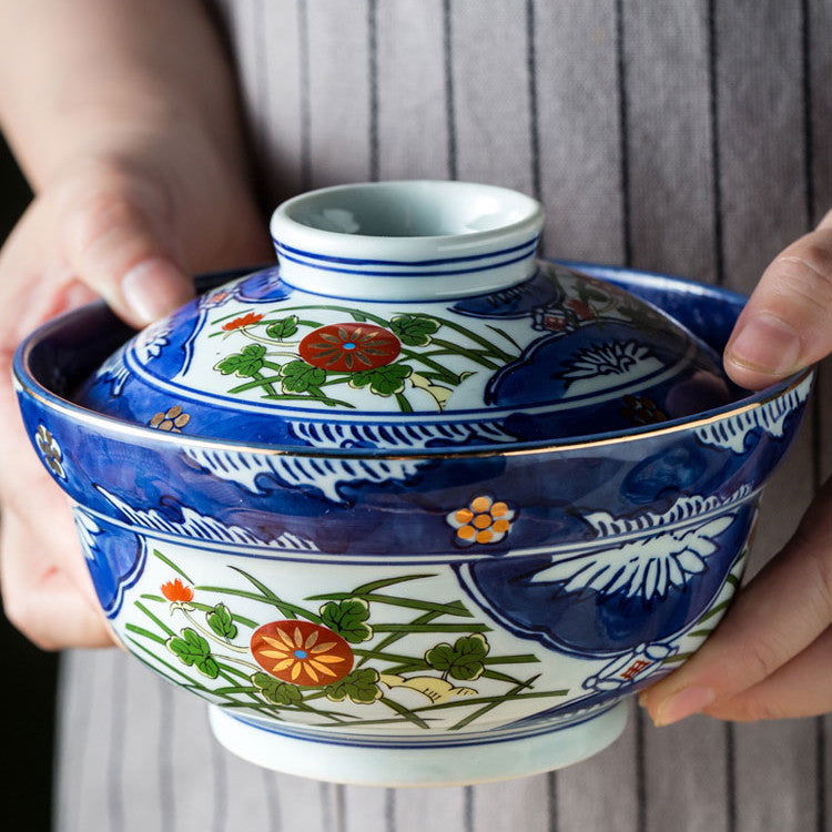Bowl With Lid 6-inch Japanese Miso Soup Bowl Cover - Walfos® Kitchenware