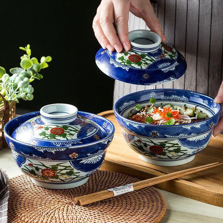 Bowl With Lid 6-inch Japanese Miso Soup Bowl Cover - Walfos® Kitchenware