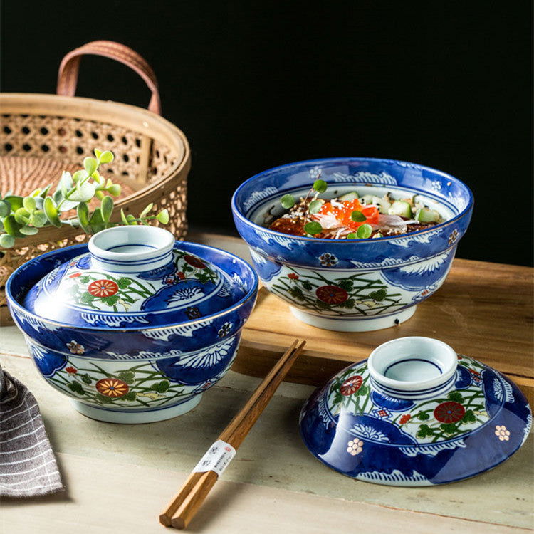 Bowl With Lid 6-inch Japanese Miso Soup Bowl Cover - Walfos® Kitchenware