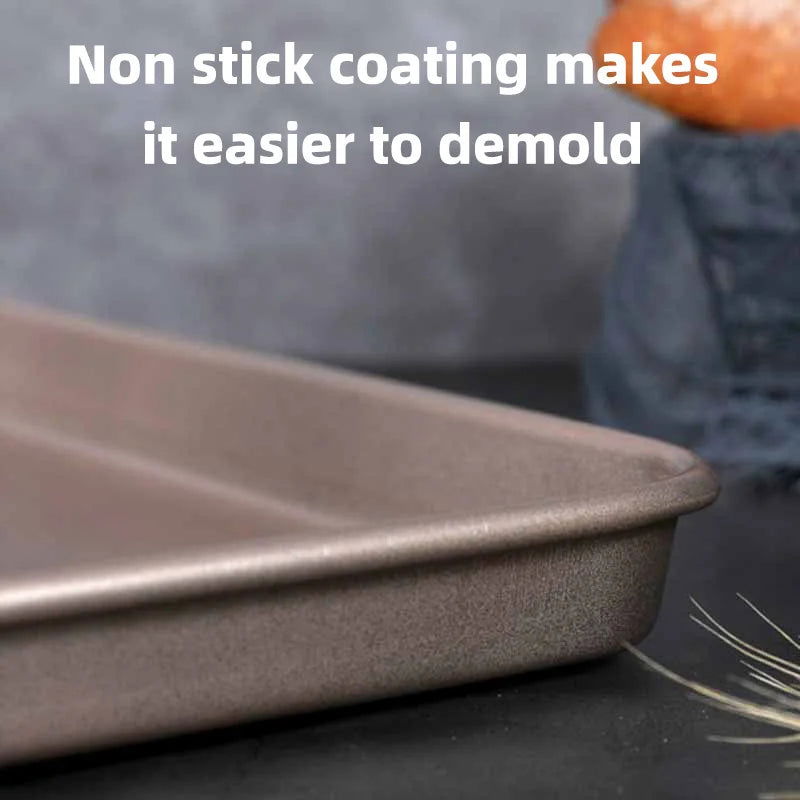 Bread Cake Baking Tray Mold For Home Use Non Stick Oven For Baking Steak Chicken Wings Rectangular Pizza Baguette Baking Tools - Walfos® Kitchenware