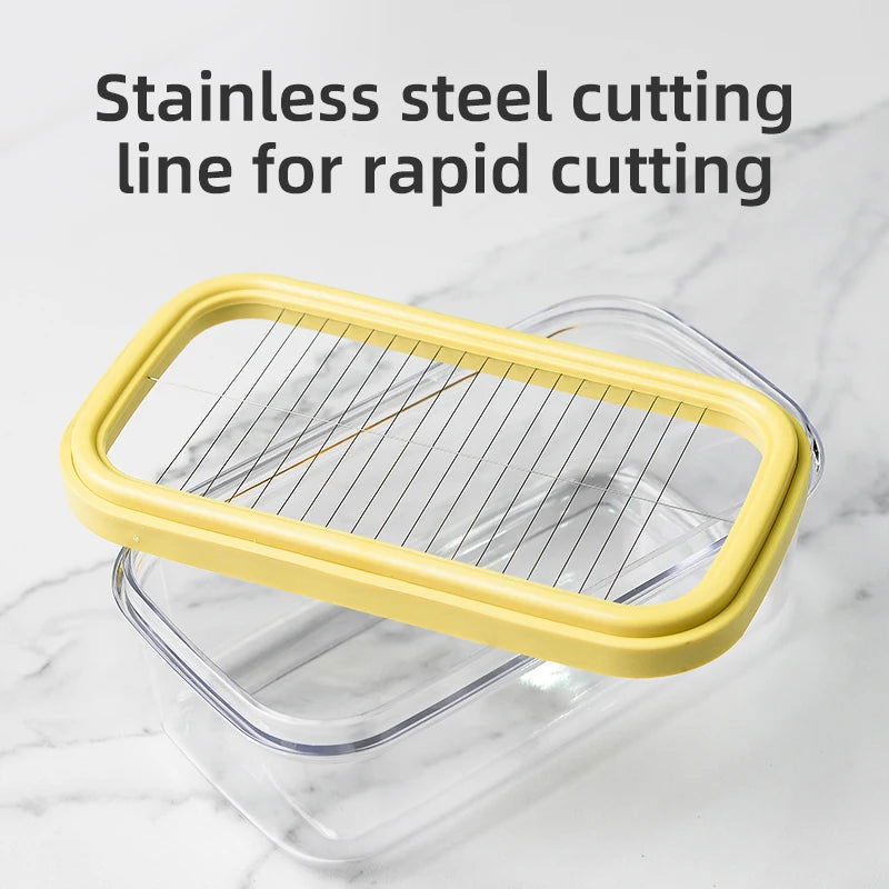 Butter storage box food grade butter cutting and packaging storage box cheese cutting refrigerator sealed and fresh-keeping box - Walfos® Kitchenware