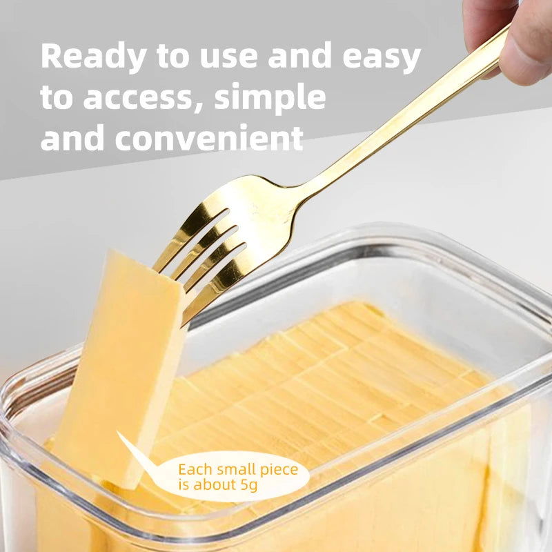 Butter storage box food grade butter cutting and packaging storage box cheese cutting refrigerator sealed and fresh-keeping box - Walfos® Kitchenware