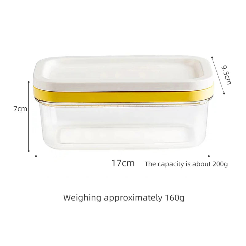 Butter storage box food grade butter cutting and packaging storage box cheese cutting refrigerator sealed and fresh-keeping box - Walfos® Kitchenware