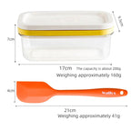 Butter storage box food grade butter cutting and packaging storage box cheese cutting refrigerator sealed and fresh-keeping box - Walfos® Kitchenware
