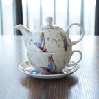 Cartoon Coffee Cup Saucer Teapot Bone China - Walfos® Kitchenware