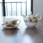 Cartoon Coffee Cup Saucer Teapot Bone China - Walfos® Kitchenware